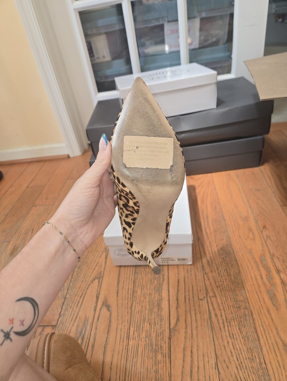 Steve Madden Leopard Print Pointed-Toe Stiletto Pump - Picture 4 of 5